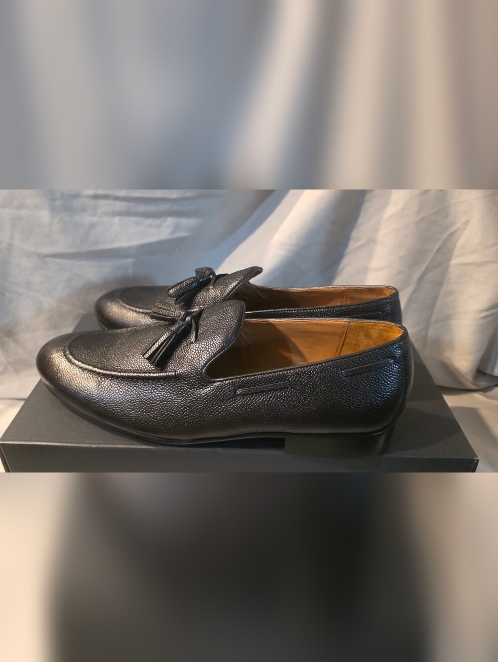 Allen Edmonds Presley Slip on Tassel Loafer Black Men SZ 11 D Preowned With Box